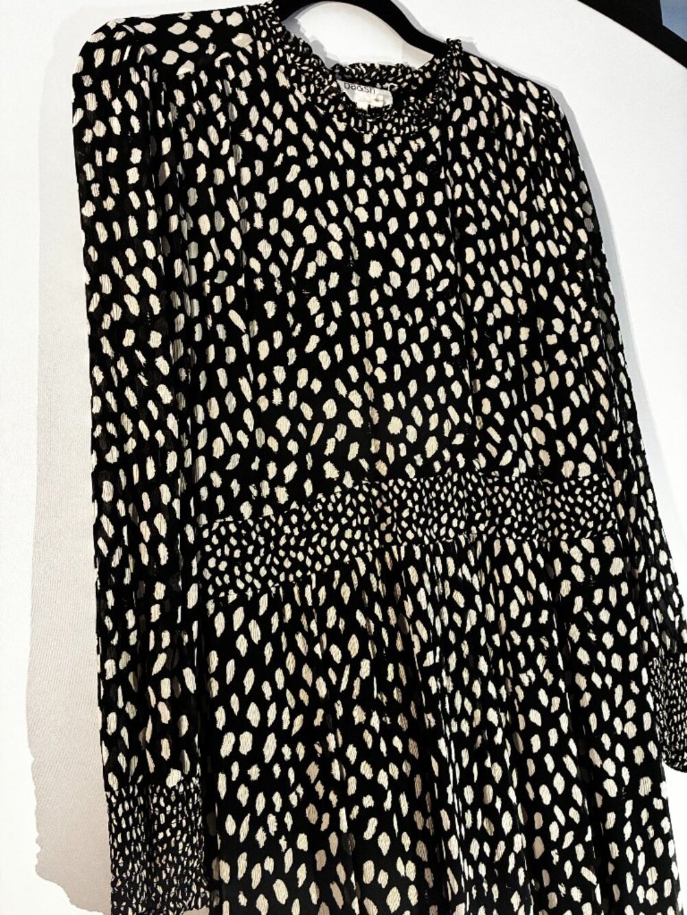 ba&sh BIANCA Dress in black and white pattern. Original price $420